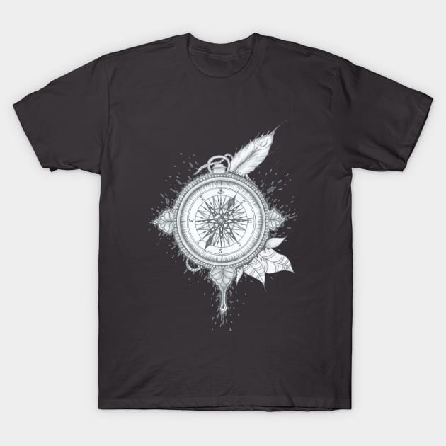 compass T-Shirt by annaandron